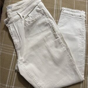 LOFT Women's Cream Ankle Jeans